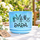 Iridescent Blue Ceramic Pot - DADA