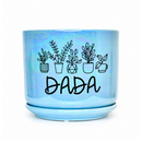 Iridescent Blue Ceramic Pot - DADA