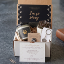 Dog Memorial Gift Box for sale, dog memorial gift box for pet loss sympathy, sympathy gift for loss of dog with memorial items, pet remembrance gift box for grieving dog owner, handmade dog sympathy gift box with message card