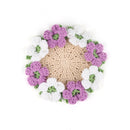 Mini Flower Bouquet Gifts for Mother's Day, 6 inch Plant Pot Coaster for Sale, Crochet Coaster That Turns Into a Flower Bouquet, Handmade Gift for Women