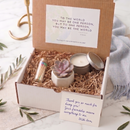 Thank You Box for sale, thank you gift box for support and kindness, small thank you care package with candle and card