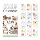 desk calendar 2025 printable, desk calendar printable plants, cute plant desk calendar printable, desk calendar pdf, free printable calendar 2025