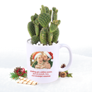 Unique Housewarming Gift, Custom Photo Planter with Live 4" Succulent, thank you gift