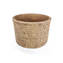 6 inch planter, round planter for sale, cement planter, cement plant pot, basket design planter, 6 inch pot for indoor houseplant, hand-crafted planter, basket design planter
