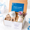 sympathy gift box for sale, small sympathy gift box to show you care, handmade sympathy gift box with personalized note, sympathy gift for family member loss