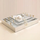 small serving tray, decorative tray for bathroom, decorative tray for living room, modern serving tray, decorative tray centerpiece, red serving tray, tray for home office decor