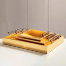 small serving tray, decorative tray for bathroom, decorative tray for living room, modern serving tray, decorative tray centerpiece, red serving tray, tray for home office decor