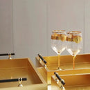 small serving tray, decorative tray for bathroom, decorative tray for living room, modern serving tray, decorative tray centerpiece, red serving tray, tray for home office decor