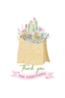 Thank you card for employee, Employee Appreciation Cards for sale, Corporate succulent gift with thank you card, Thank You Live Succulent Gift Box for sale, Succulent thank you cards with kraft envelope, Succulent thank you cards to suit any occasion, Staff Appreciation Card ideas, Thank you note to employee for a job well done, Thank you card for employee appreciation