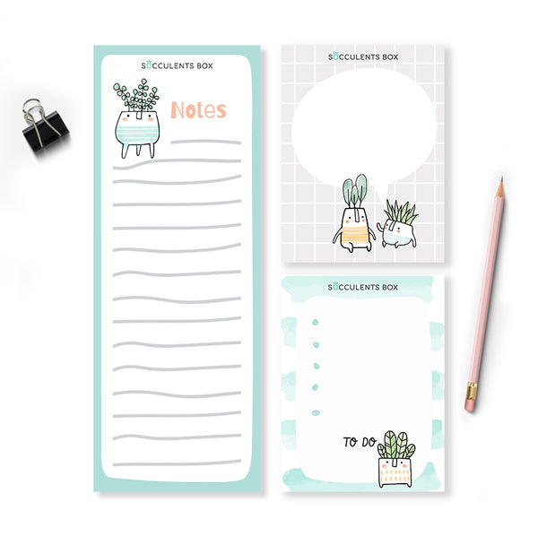 succulent notepad Succulents Box Printable: Succulents Notepad