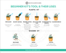 How to use gardening tool kit for growing succulent plants