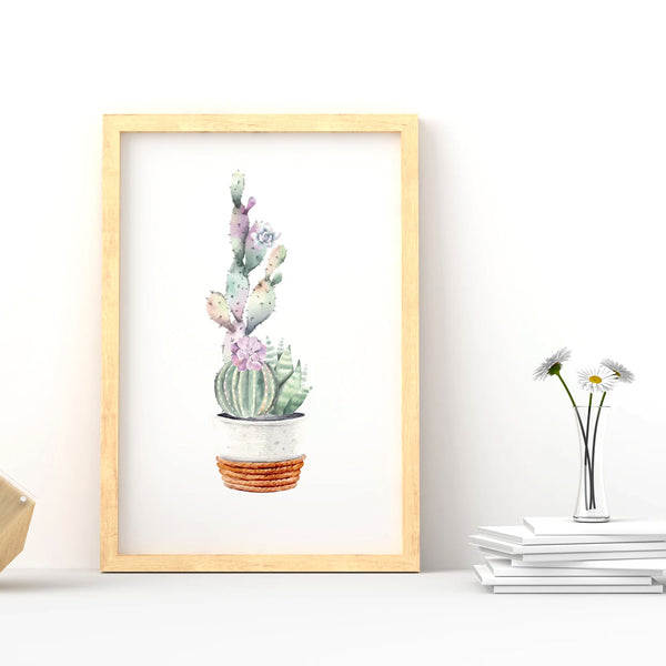 watercolor succulent printable Printable Watercolor Cactus Posters | Succulent Wall Art | Succulent Gift Ideas