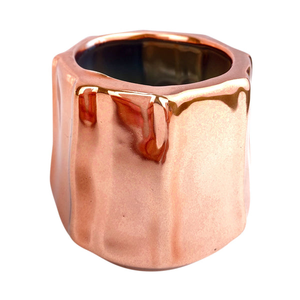 rose gold succulent planter Rose Gold Octagon Pot | Succulent Pot for sale | Succulent Accessories