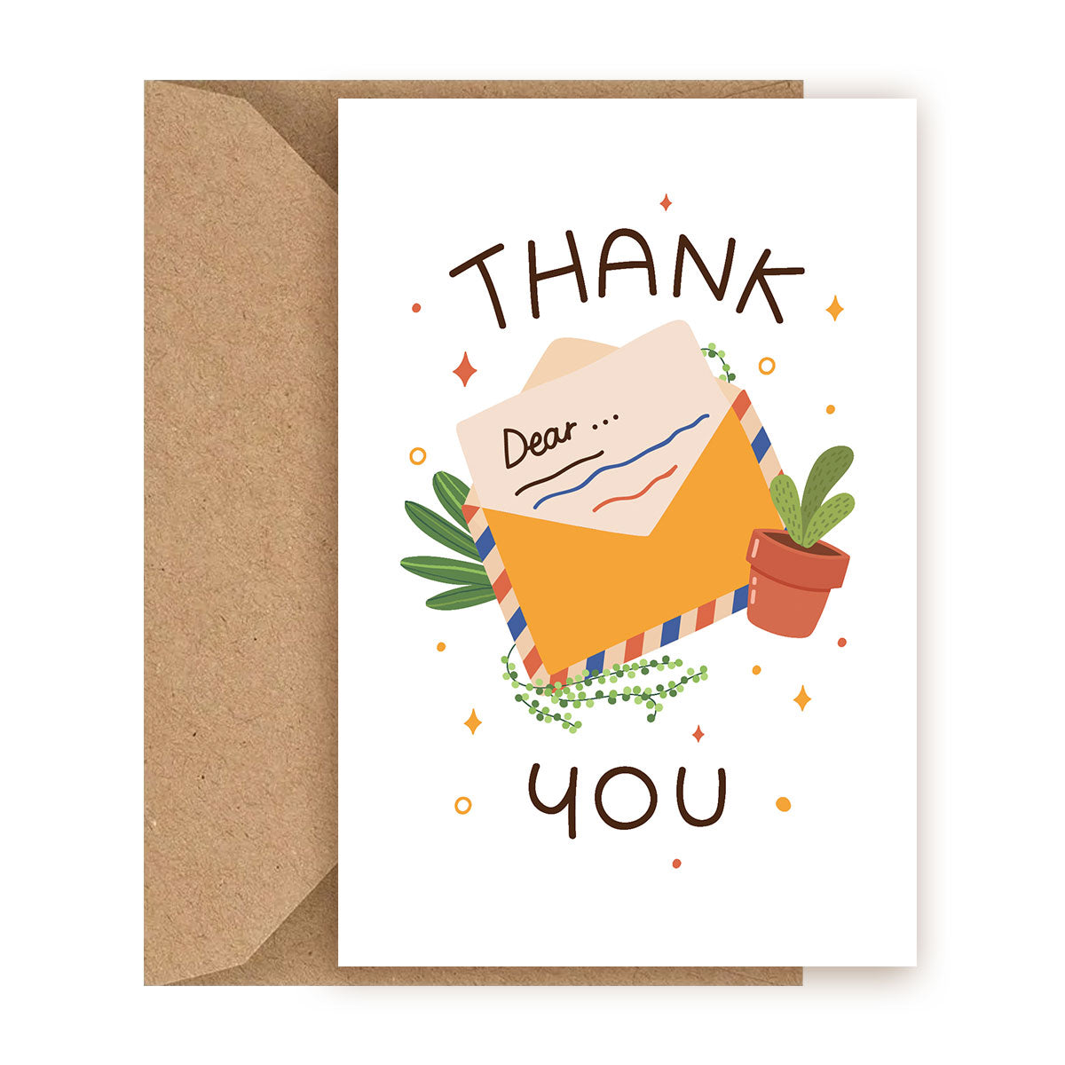 Succulent Thank You Card
