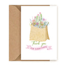 Thank you card for employee, Employee Appreciation Cards for sale, Corporate succulent gift with thank you card, Thank You Live Succulent Gift Box for sale, Succulent thank you cards with kraft envelope, Succulent thank you cards to suit any occasion, Staff Appreciation Card ideas, Thank you note to employee for a job well done, Thank you card for employee appreciation