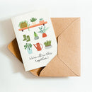We're All In This Together Card, Succulent Card for sale, Cactus Greeting Card, Succulents Greeting Card, Succulents Gift Ideas, Thank you card for employee, Employee Appreciation Cards for sale, Corporate succulent gift with thank you card, Thank You Live Succulent Gift Box for sale, Succulent thank you cards with kraft envelope, Succulent thank you cards to suit any occasion, Staff Appreciation Card ideas, Thank you note to employee for a job well done, Thank you card for employee appreciation