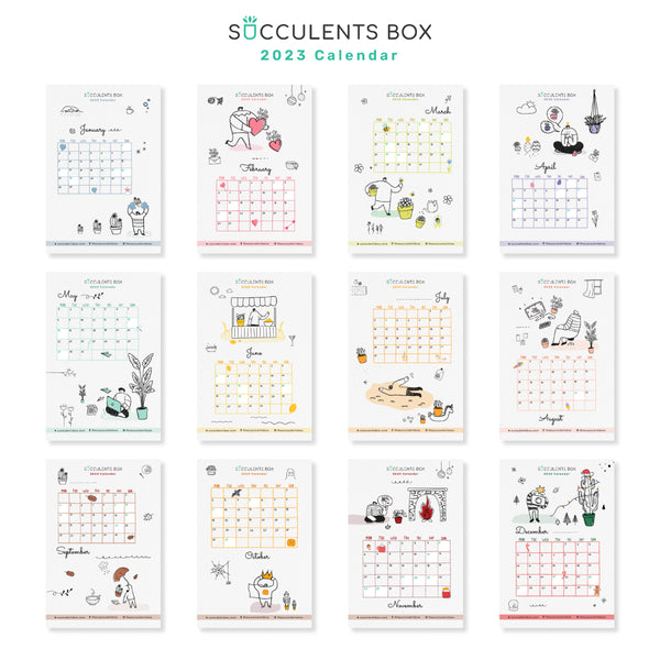 free-printable-2023-calendar-in-succulent-theme-succulents-box