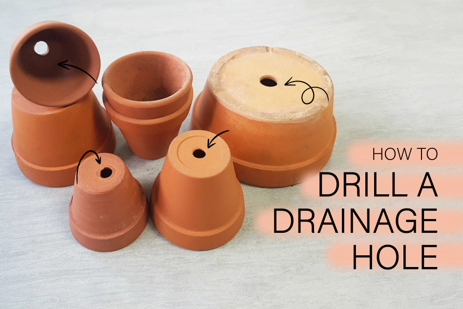 How to drill a drainage hole