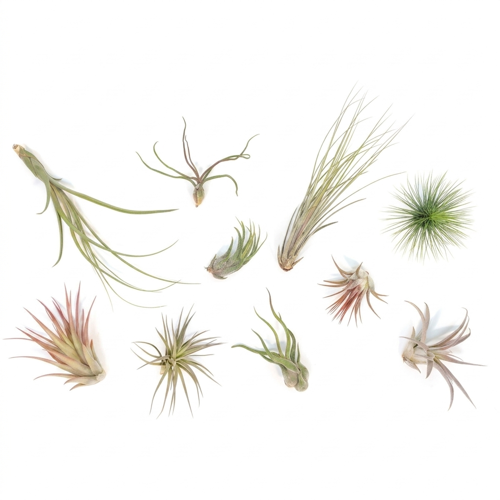 Mixed Ionantha air plant variety pack, Assorted small Tillandsia for terrariums, Indoor air plant collection for home decor, Bulk air plants for wedding favors and gifts