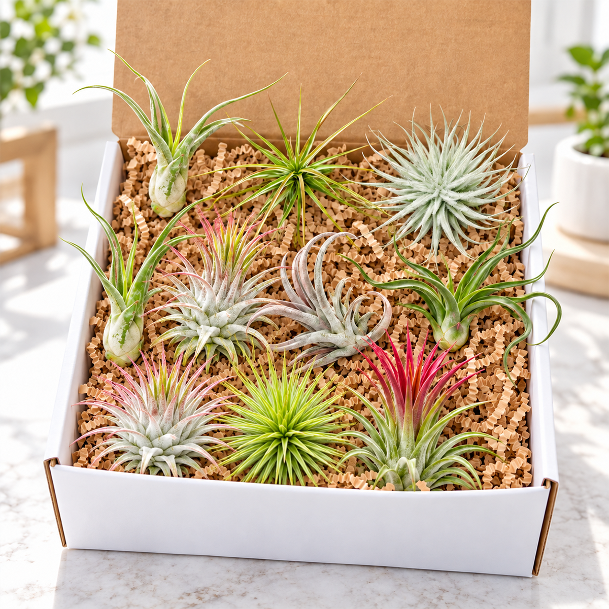 10-Pack Assorted Collection of Live Air Plants Randomly Picked