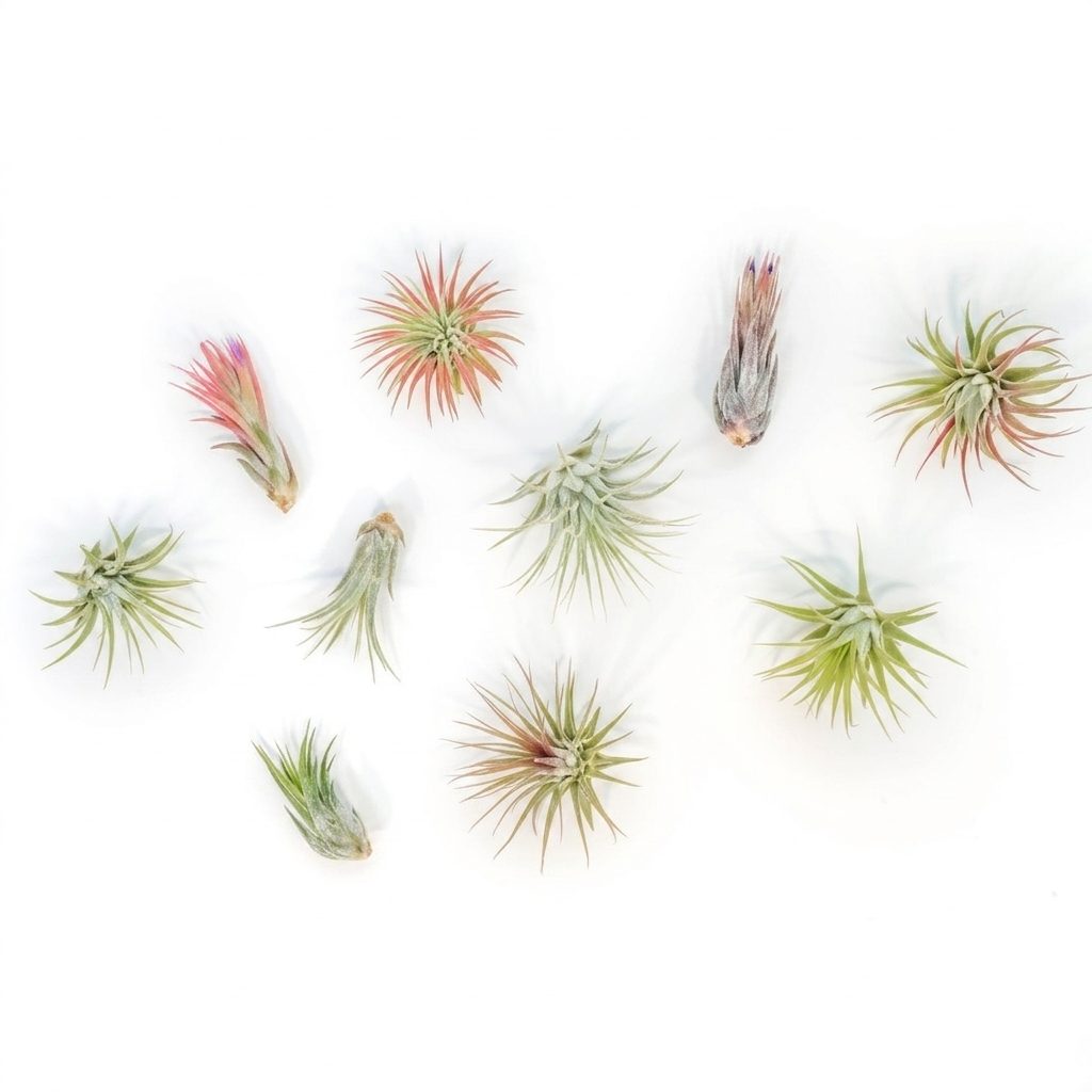 10-Pack Ionantha Air Plant Mix for sale, Bulk Ionantha air plants for wedding favors, Ionantha Fuego and Rubra variety pack, Small air plant assortment for party favors