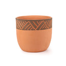 Terra Cotta Containers for live plants, Indoor Outdoor Plant Pot, 5.5 inch terracotta pot with modern design for home office