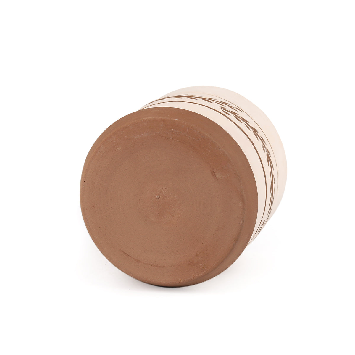 clay pot with saucer, pot for indoor plant, pot for houseplants with drainage hole and saucer