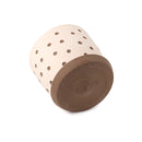 Carved polka dot clay pot for planting, Terracotta planter small and medium size for sale, 4 inch/ 5.5 inch clay pot for houseplants and succulents, Flower pot gift ideas