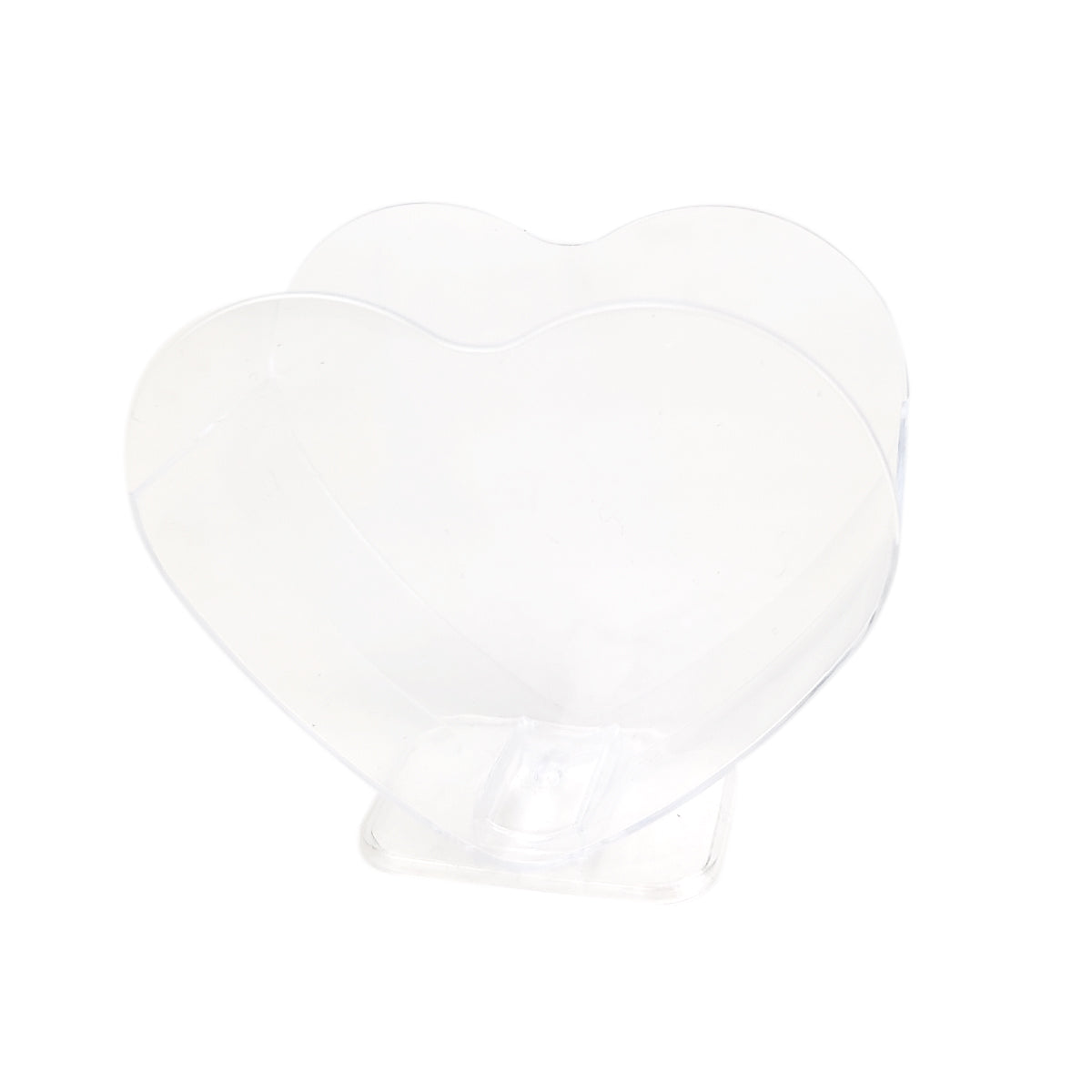 plastic air plant holder White Transparent Plastic Heart-Shaped Air Plant Holder - Airplant Display