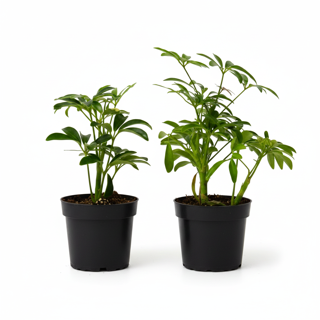 schefflera potting mix 2-Pack Schefflera Variety Bundle | 4" Live Umbrella Plants
