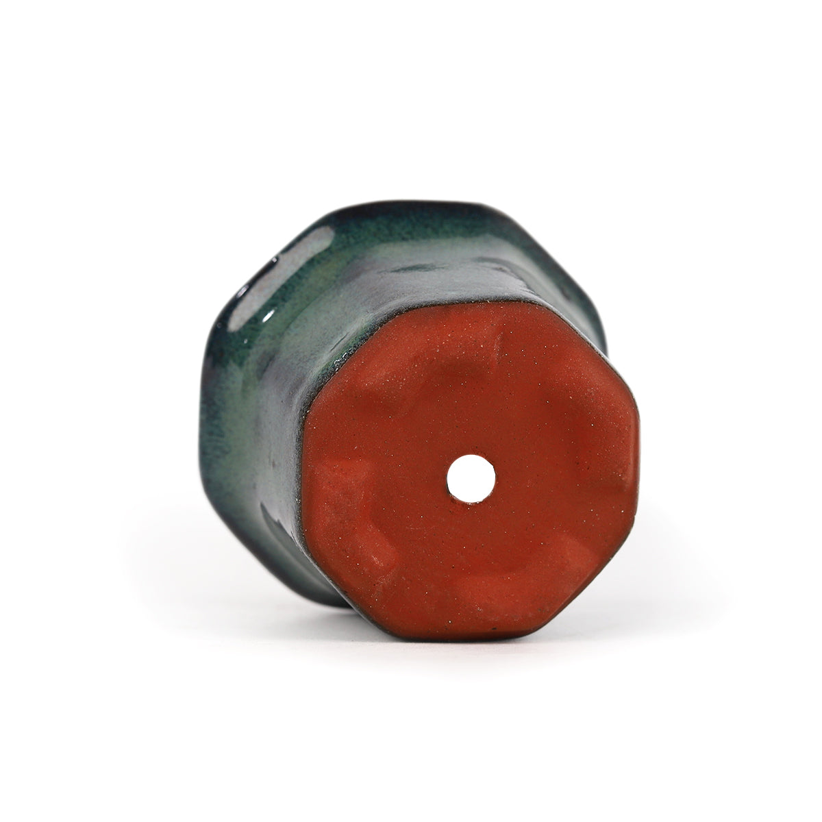 octagon clay mini air plant holder, retro-design air plant holder, buy air plant holder online, air plant pot for sale, mini clay pot for succulents