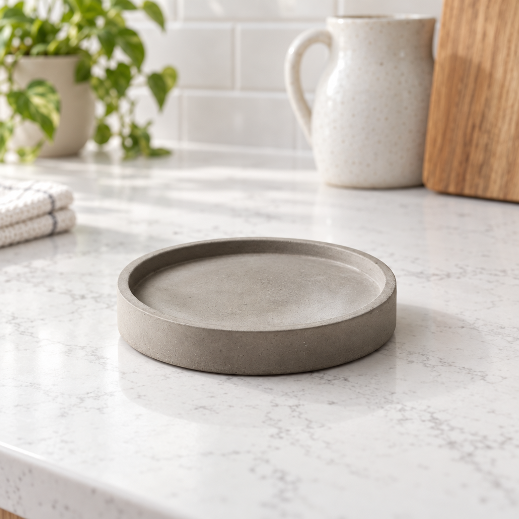 buy 3 inch tray baby blue modern style online, sleek design in a soft baby blue hue, compact 3-inch diameter, minimalist aesthetic, ideal for catching excess water, unique plant lover gift