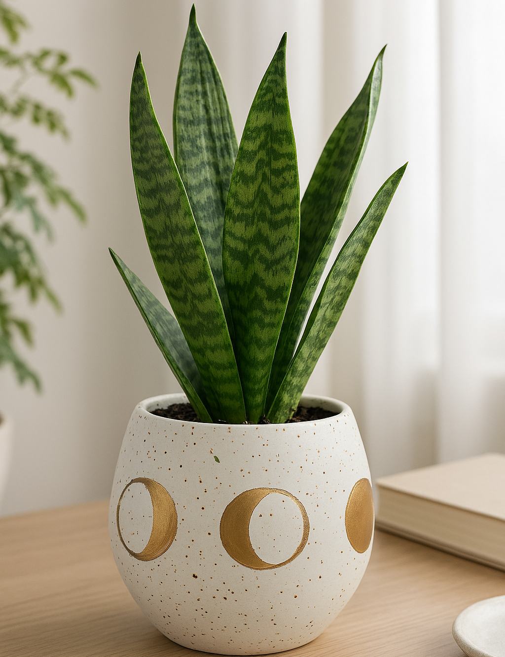 plant pots online sale Gold Crescent Moon Pot - 4.5" Elegant Decor Planter For Sale