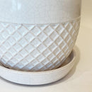 medium ceramic pots, white pots for home decoration, decorative pots