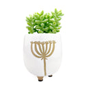 ceramic footed pot, ceramic pot with dandelion design, buy decorative dandelion pot, rustic ceramic pot for decor ideas, ceramic pot for succulents, small ceramic pot for cacti and succulents