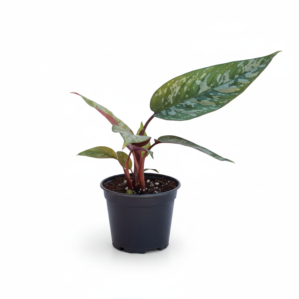 Buy Apoballis Purple Sword live plant 4 inch grower pot, Rare Silver and purple variegated plants for home office decoration