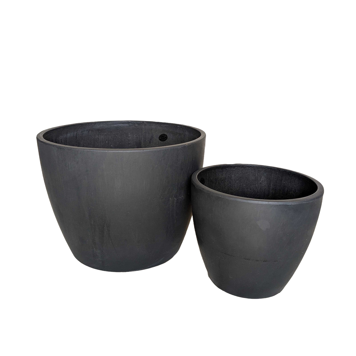 eco friendly pots, sustainable planters, recycled material pots, black terracotta pots, lightweight planters, durable plant pots, 4 inch eco pot, 6 inch eco pot, indoor outdoor planters, eco pots, unique design planters, recycled plastic