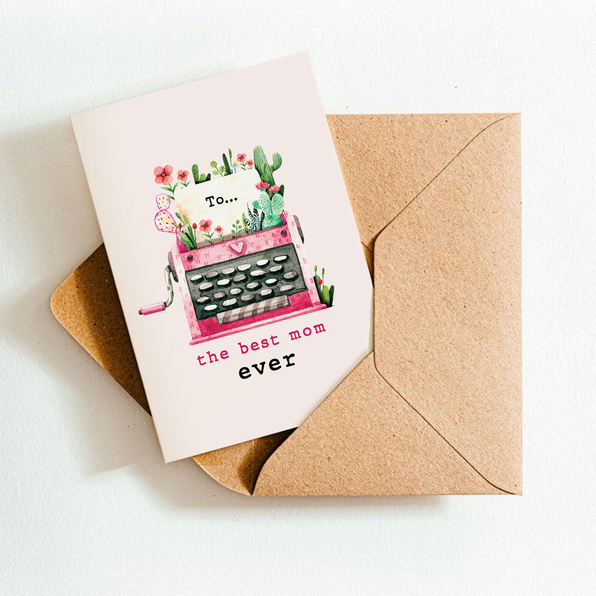 best mom ever card, mother&#39;s day card, greeting card for mom, mama 2025 gift ideas, gift for plant lovers