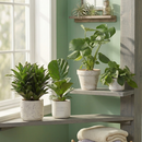 Buy 3 inch / 4 inch / 6 inch Best Selling Bundle live house plant online, petite indoor greenery plant with geometric leaf pattern gift-ready, unique houseplant gift idea for plant collectors