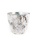 Birch Pot with Zinc, Natural Birch Bark Covered Zinc Planter Pot, White Birch Bark with Zinc, Small Birch Pot with Zinc, Birch Pot with Zinc 3.75&quot; x 3&quot;, Rustic Designed Birch Pot with Zinc