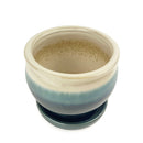 6 inch blue ceramic plant pot for sale, Succulent pot gift ideas, Decorative pot for houseplants, 6 inch blue pot with drainage hole and saucer