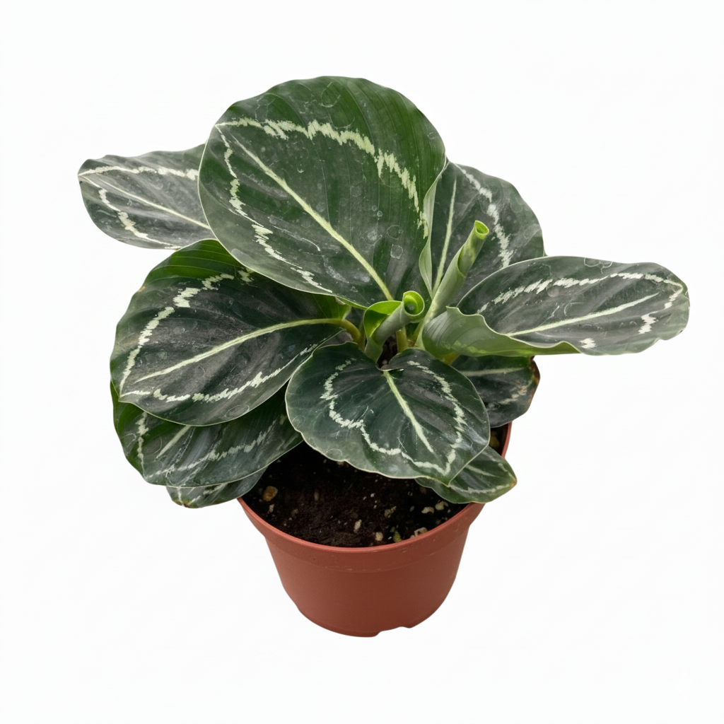 4 inch Calathea Green Goddess in plastic pot, Calathea Green Goddess for sale, buy Calathea Green Goddess online