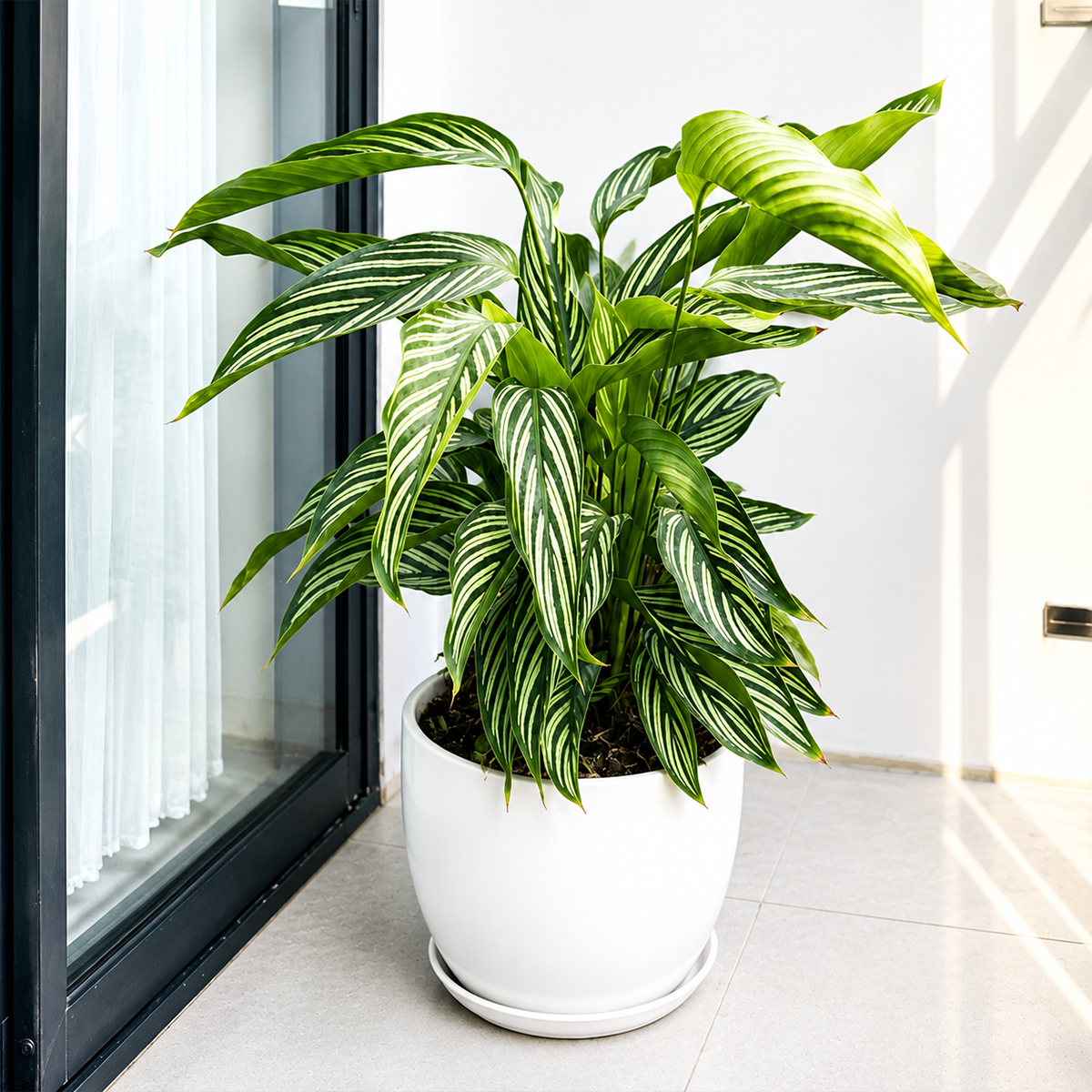 buy 4 inch Calathea 'Vittata' online, 6 inch Calathea 'Vittata' for sale, low light indoor plant, exotic tropical foliage plant, nursery grown houseplant, indoor jungle plant collection, compact foliage plant for apartments