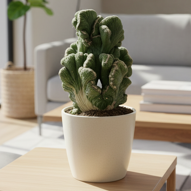 Cereus Coral Green Cactus - Live Houseplant