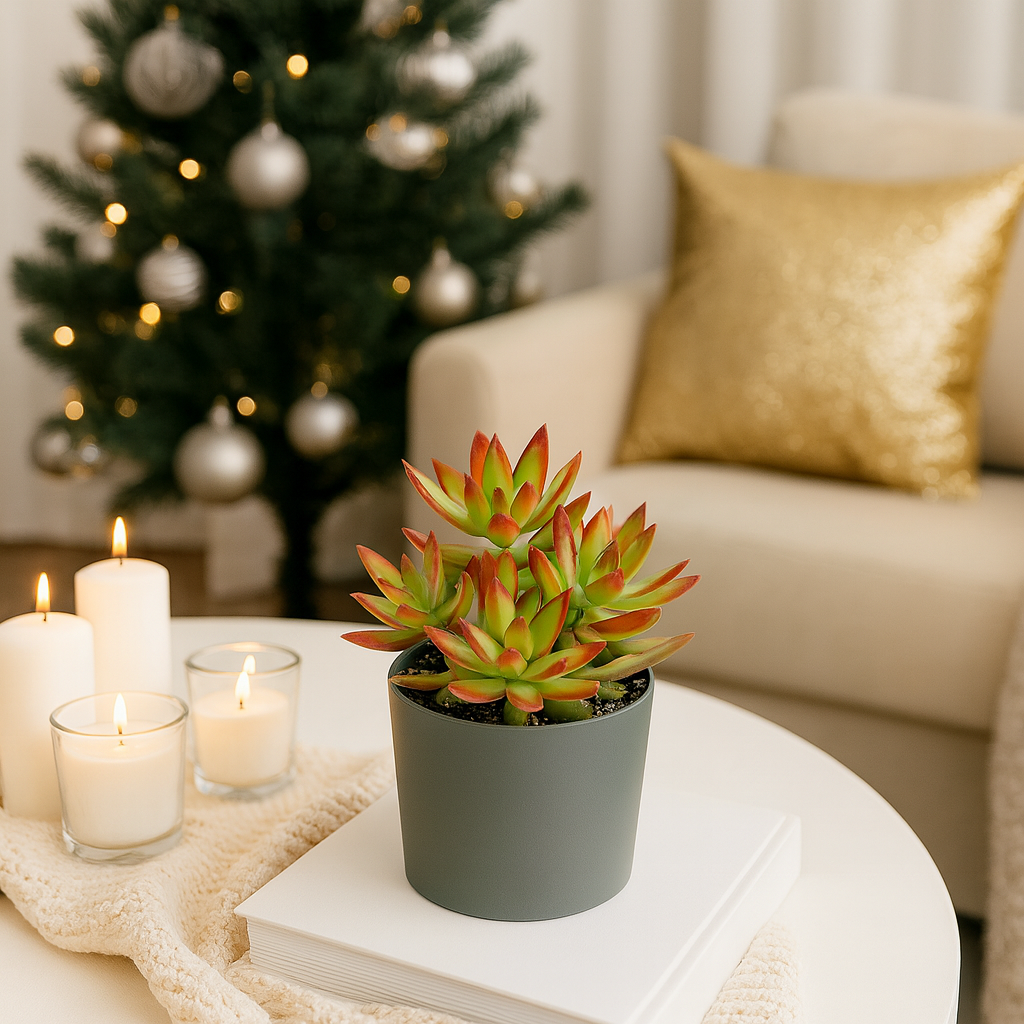 Sedum Fire Storm Succulent, succulents for holiday decoration, live plants for sale, xmas gifts for her, buy gifts online, last minute holiday gifts