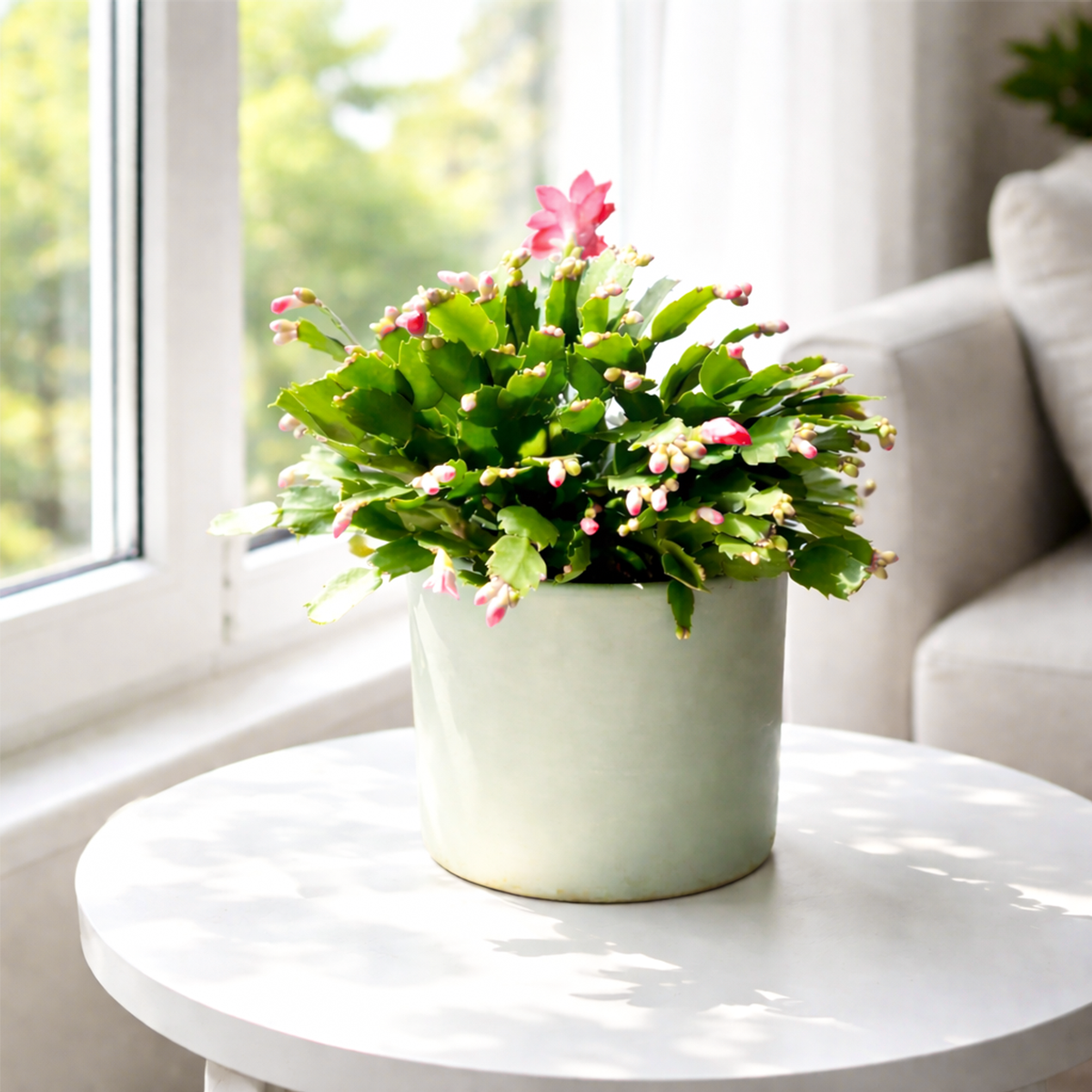 christmas potted plants for sale Blooming Christmas Cactus for Sale Online, Holiday Gift Decor Ideas 6" Pot / Red by Succulents Box
