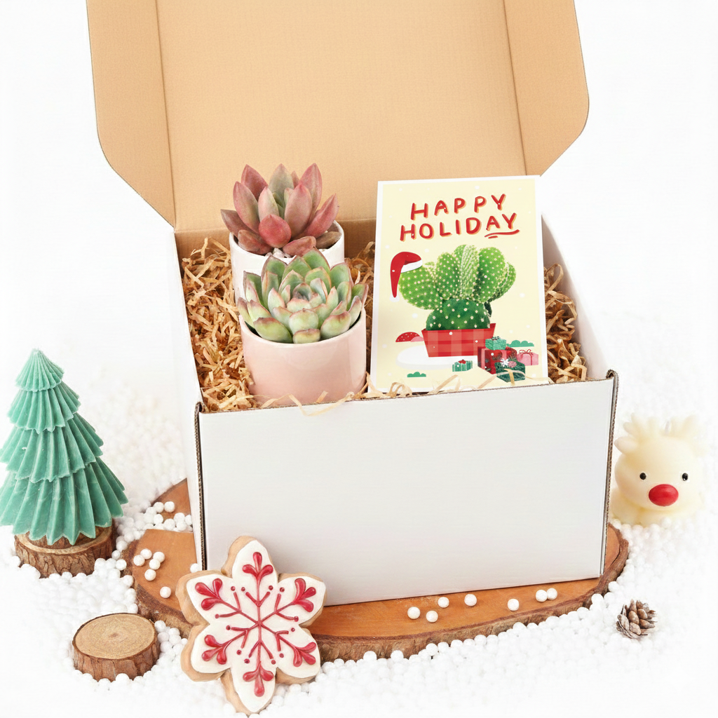 Unique Christmas Gifts: Succulents Gift Box for your Plant Lovers