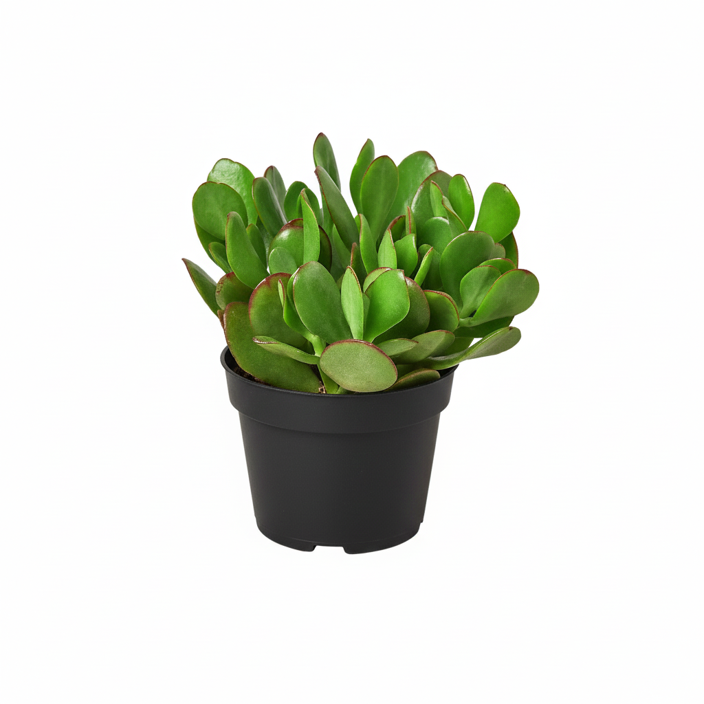 4 inch Crassula Ovata Obliqua Jade Plant in black plastic pot, Crassula Ovata Obliqua Jade Plant for sale, buy Crassula Ovata Obliqua Jade Plant online