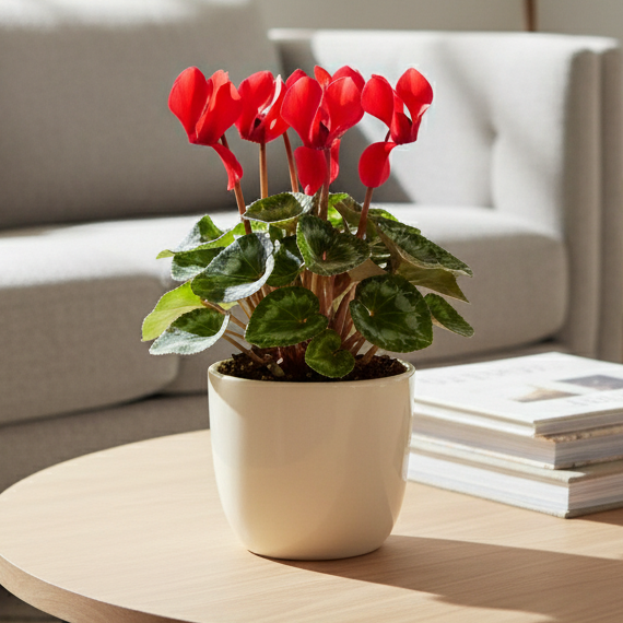 Cyclamen 'Red' - Live Houseplant