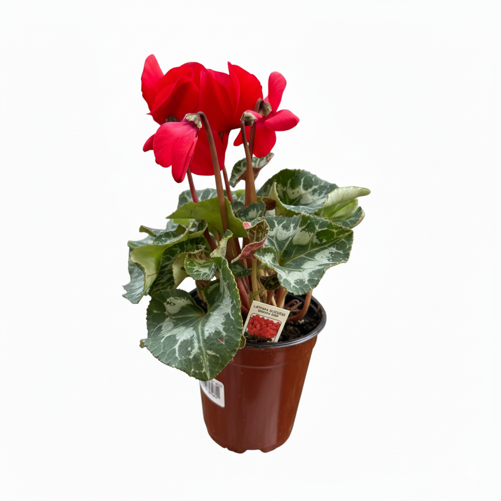 Alpine Violet, Persian Violet, Sowbread plants, cyclamen red live plants, flowering plants, houseplants for sale, buy live plants online